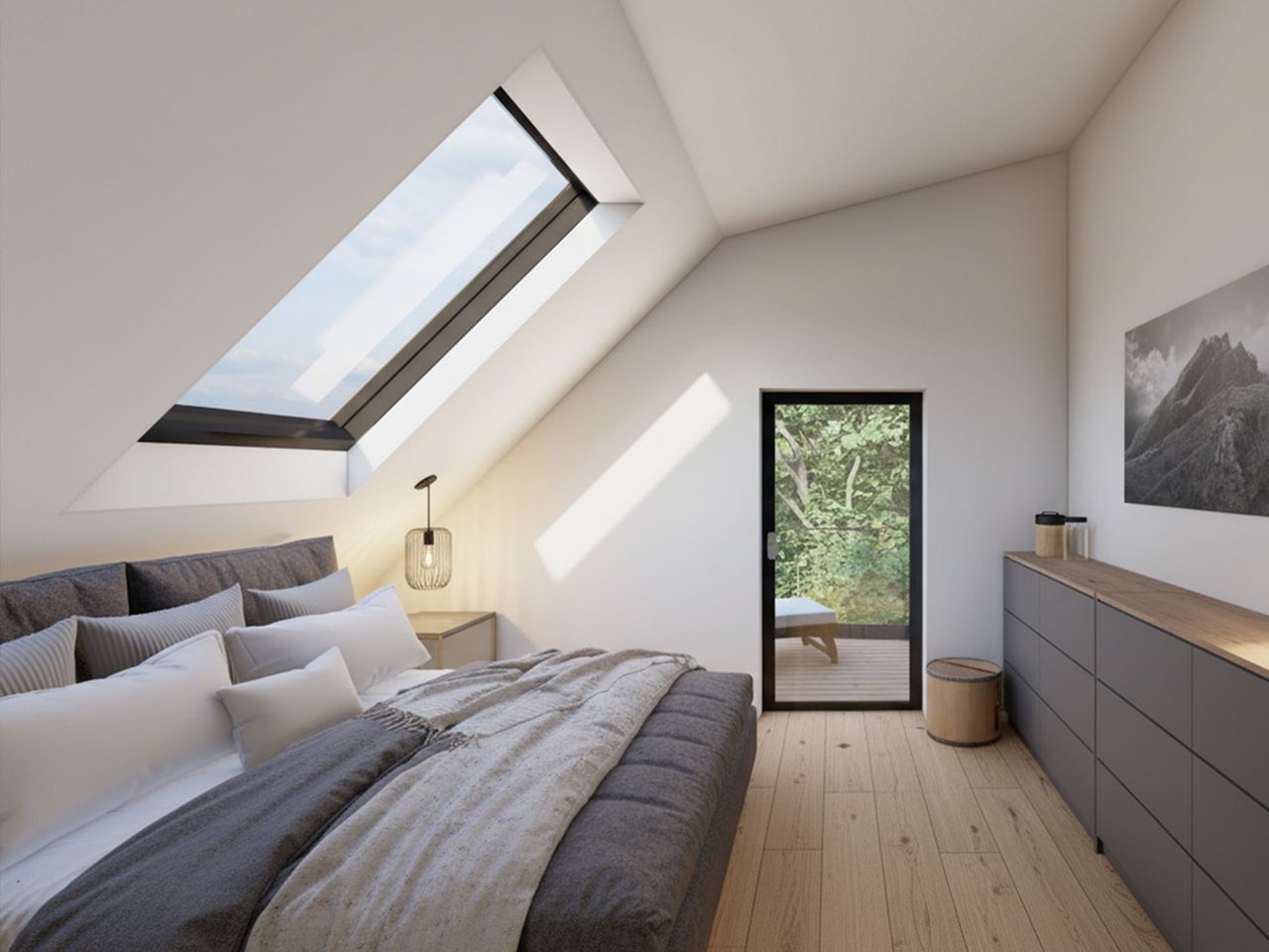 Schlafzimmer Dachgeschoss