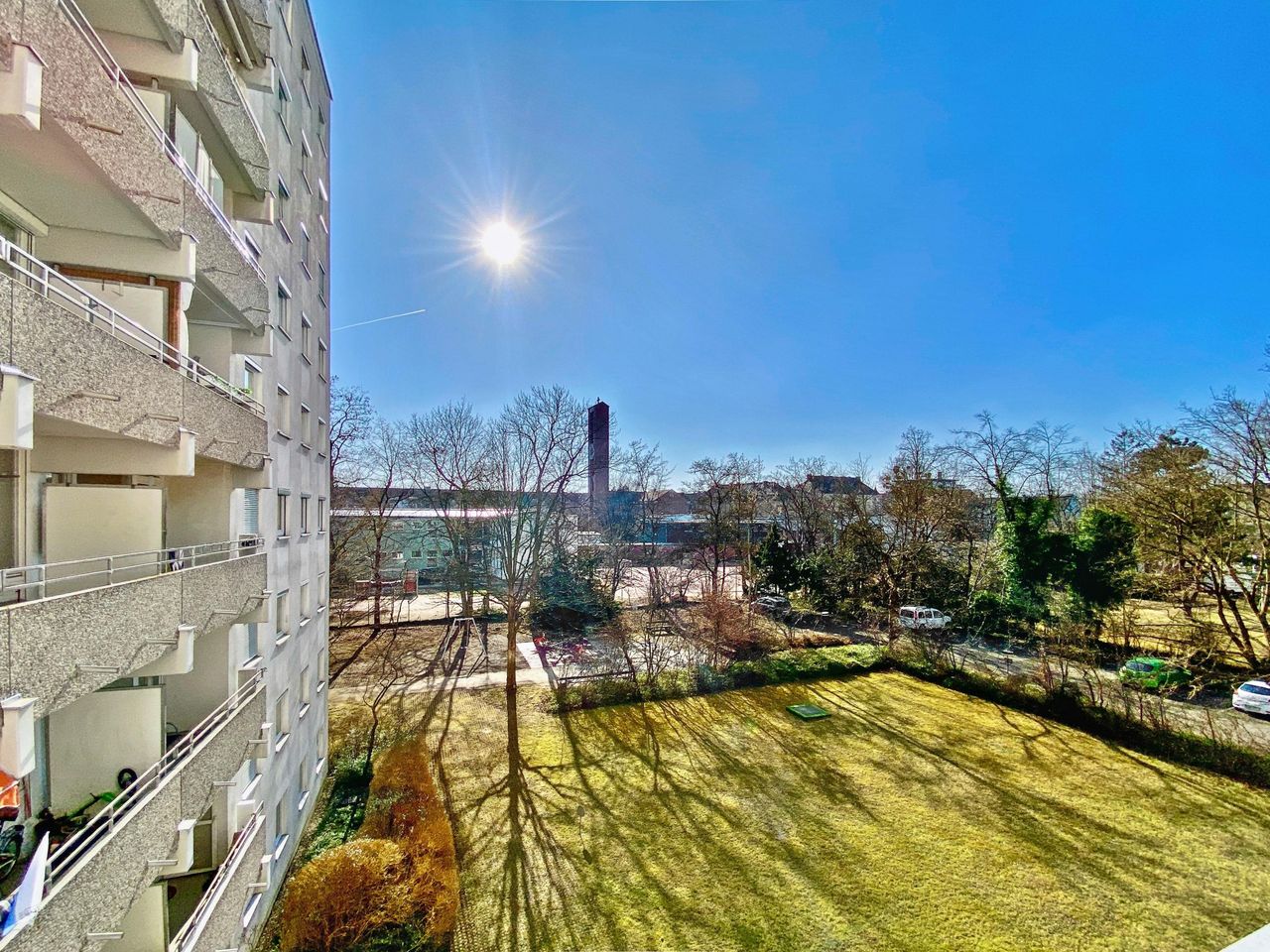 Blick vom Südbalkon
