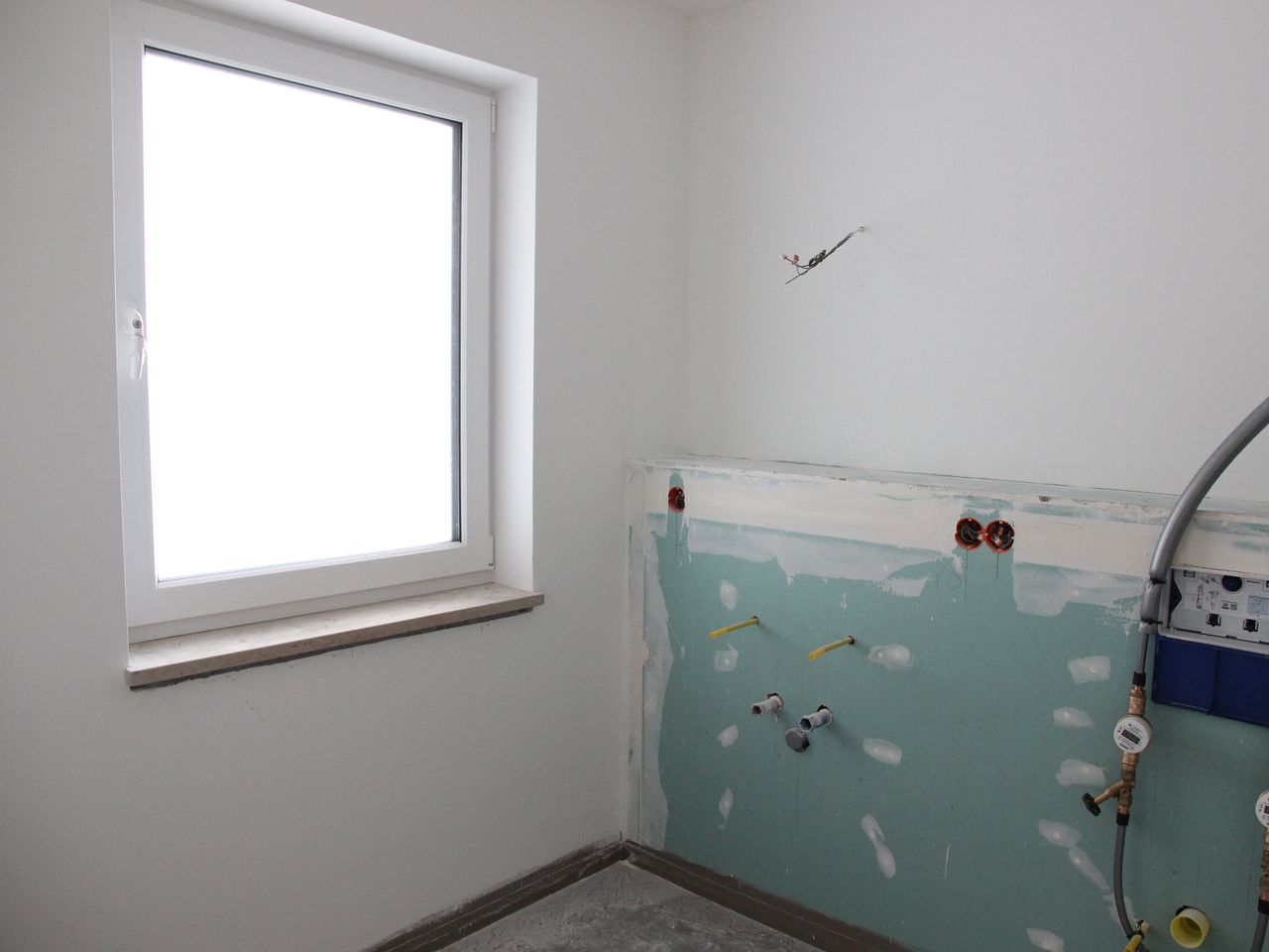 Badezimmer im Rohzustand