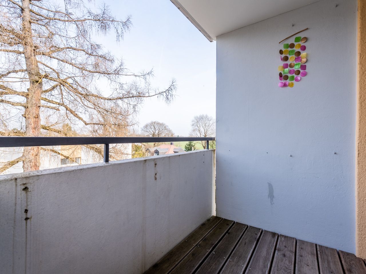 Balkon in Westausrichtung