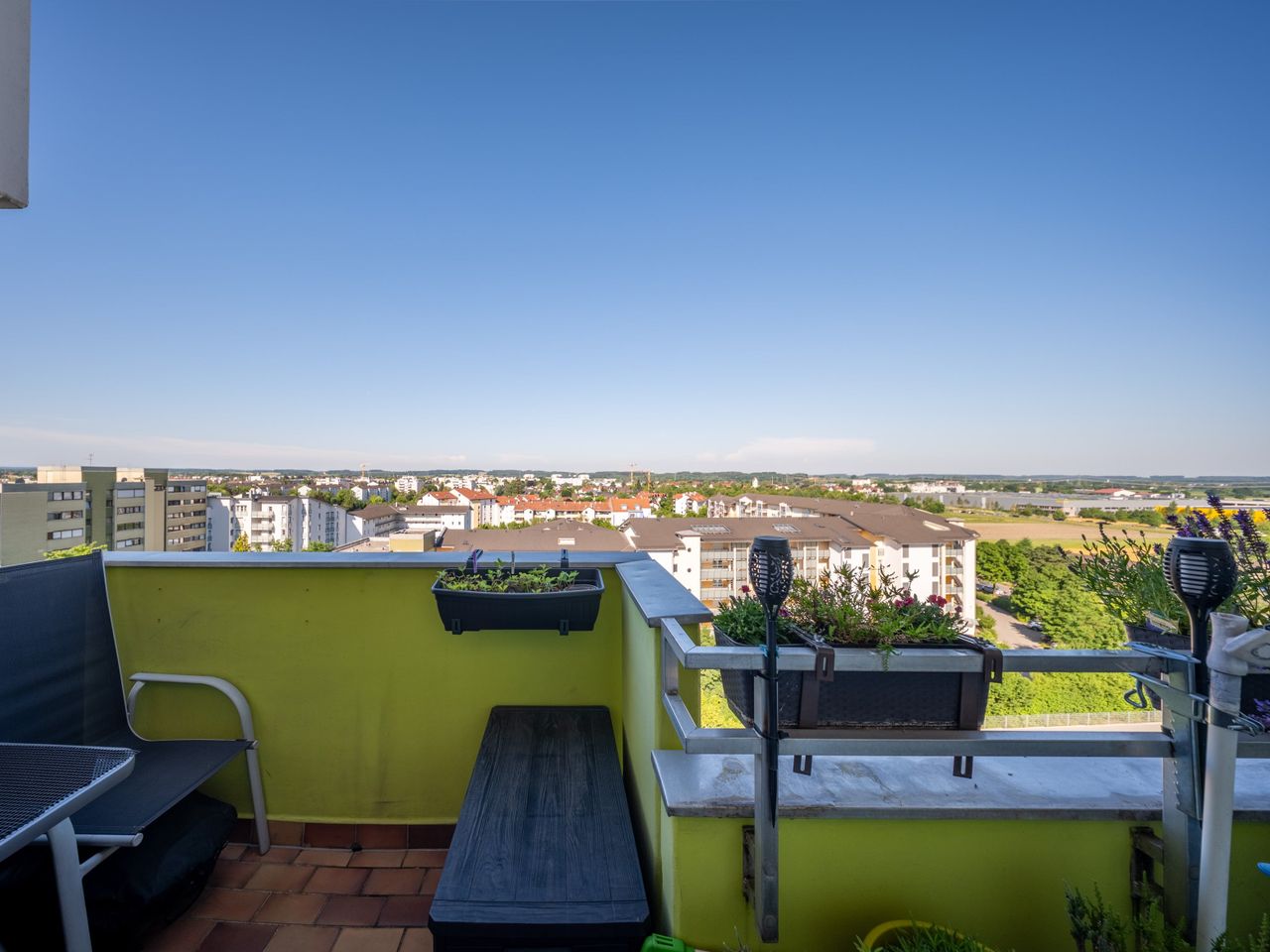 Blick vom Balkon