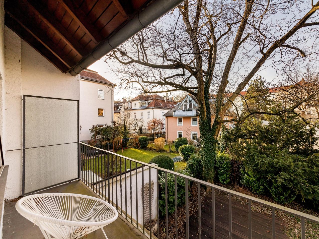 Blick vom Balkon