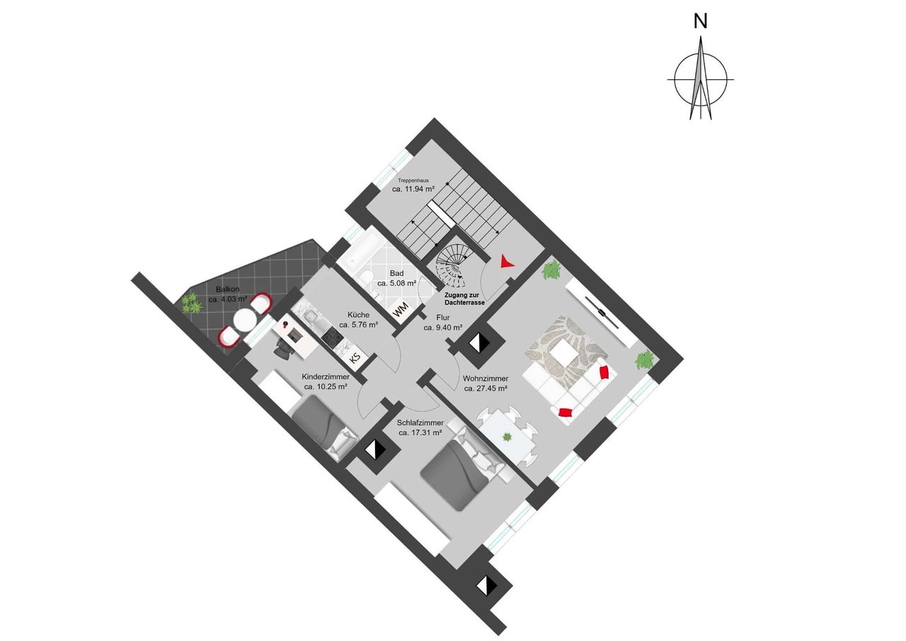 Hinterhaus 3.OG