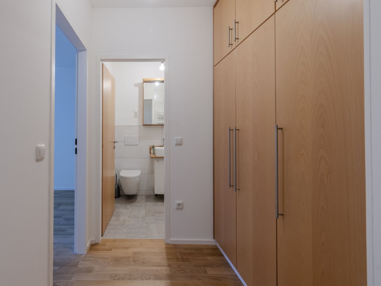 Blick ins Badezimmer