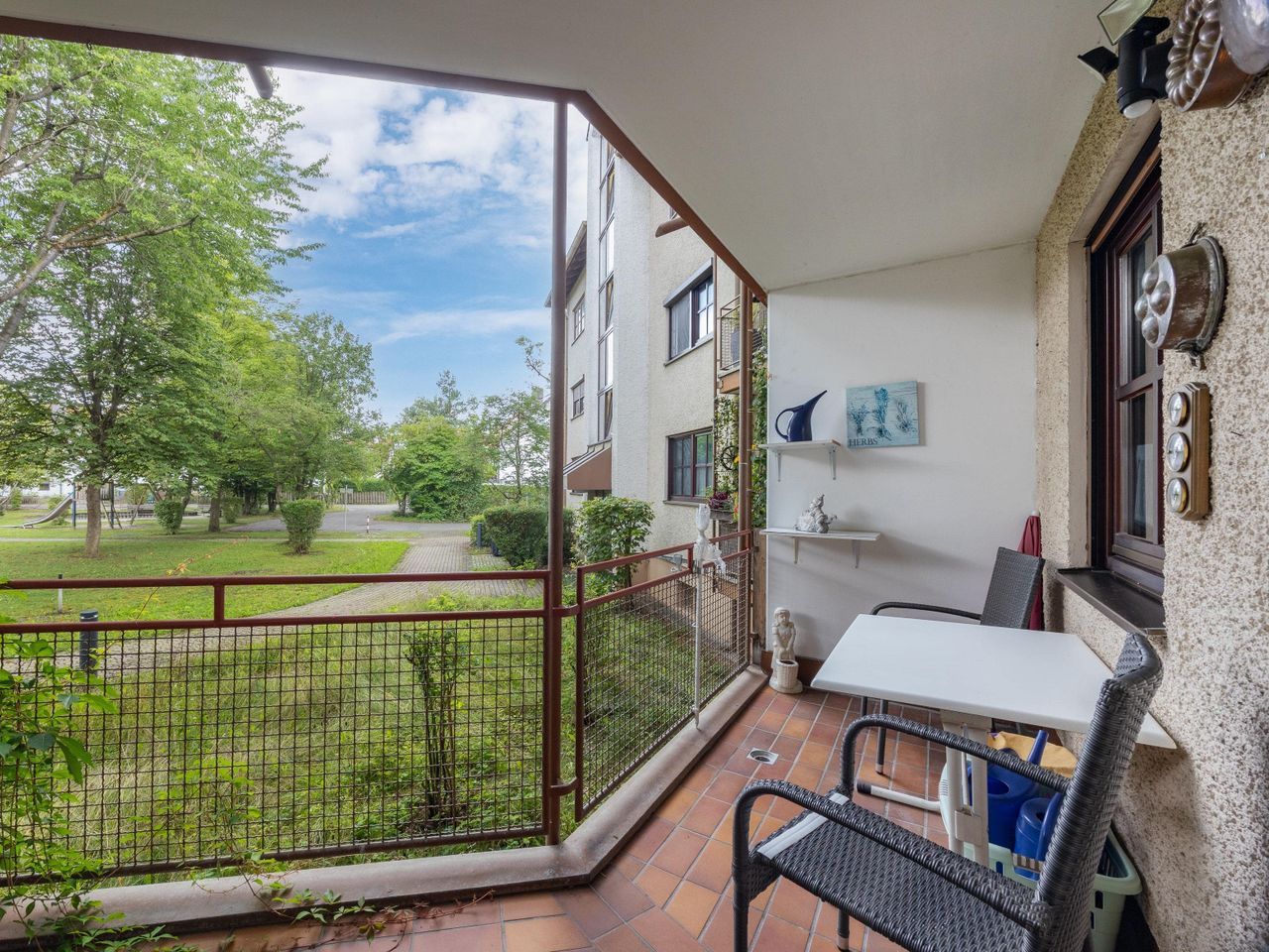 Loggia mit Hofansicht