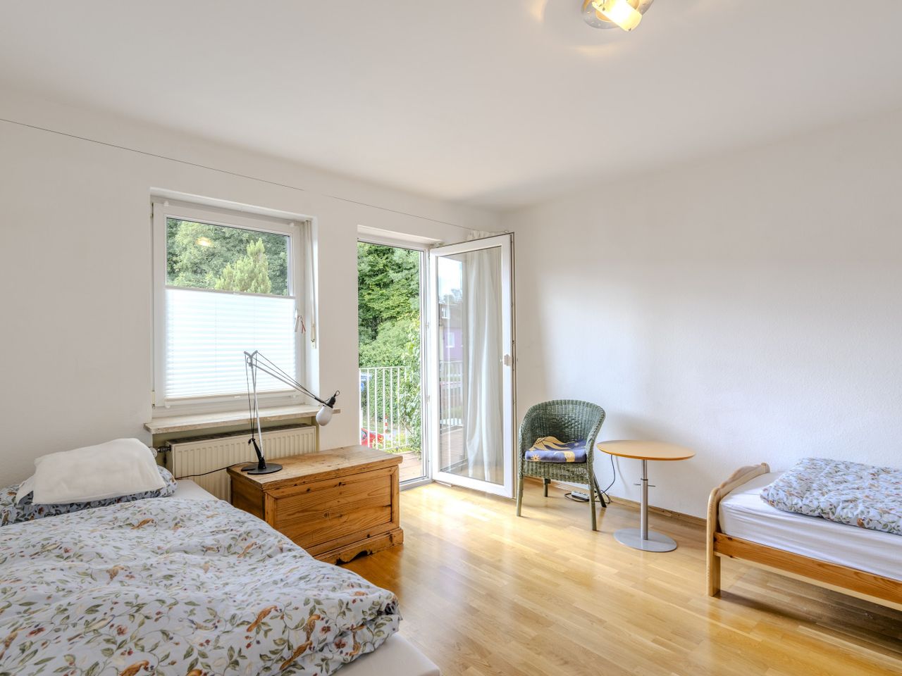 Schlafzimmer mit Balkon