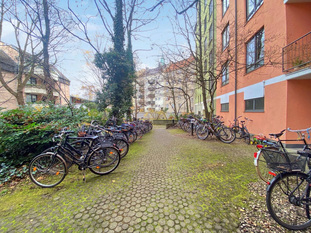 Fahrradbereich im Innenhof