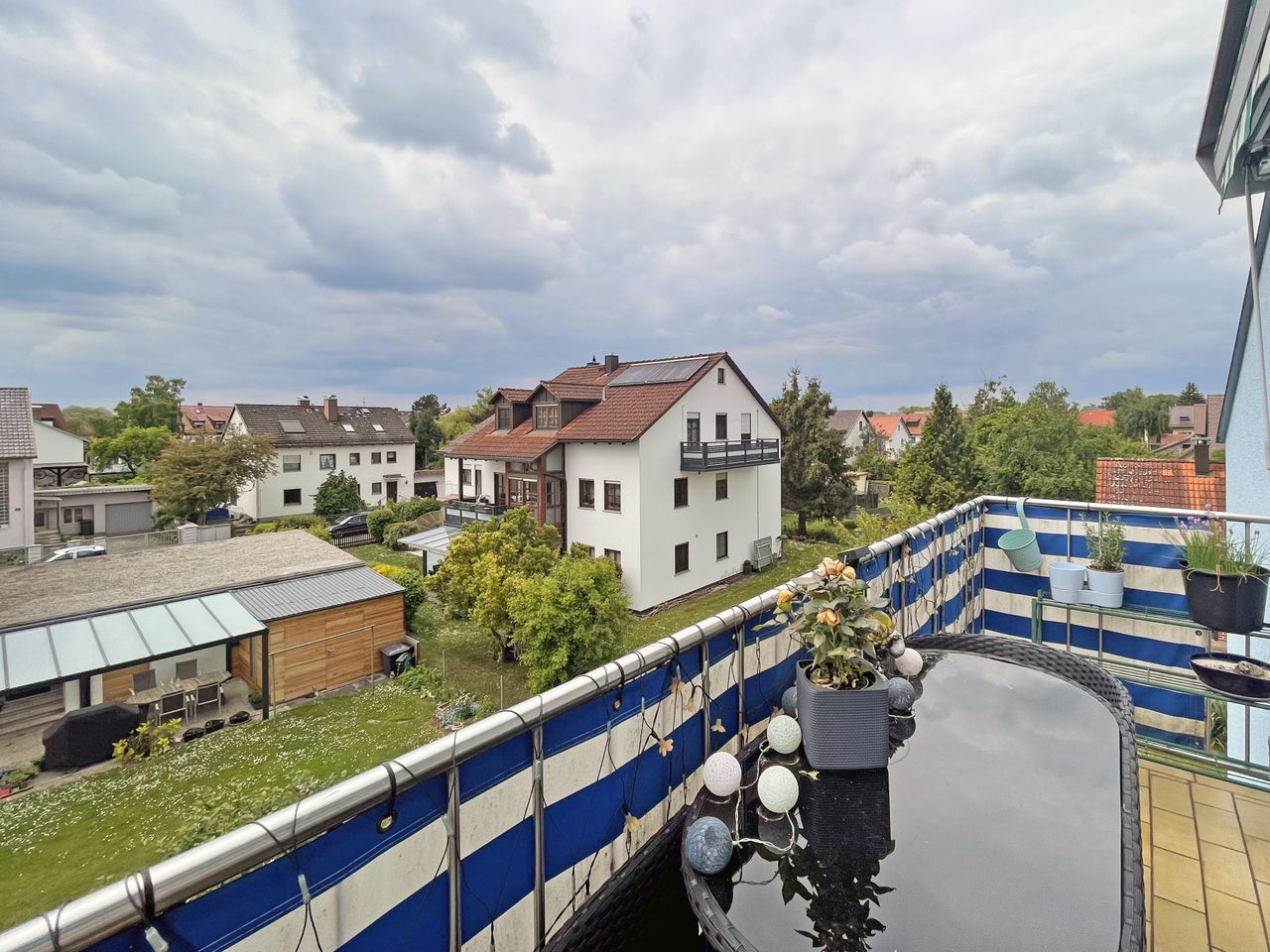 Blick vom Balkon