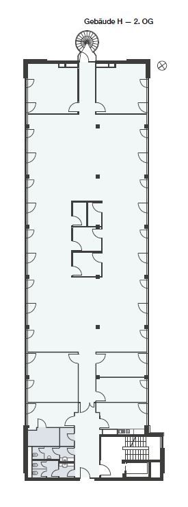 Grundriss 2.OG - Gebäude H
