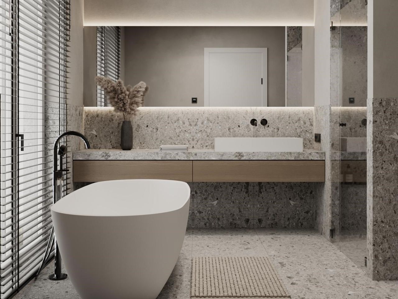 Badezimmer - Beispiel 1 Visualisierung