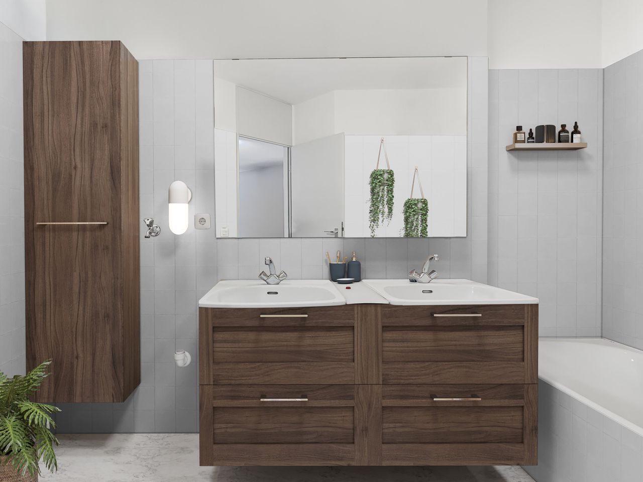 Badezimmer visualisiert