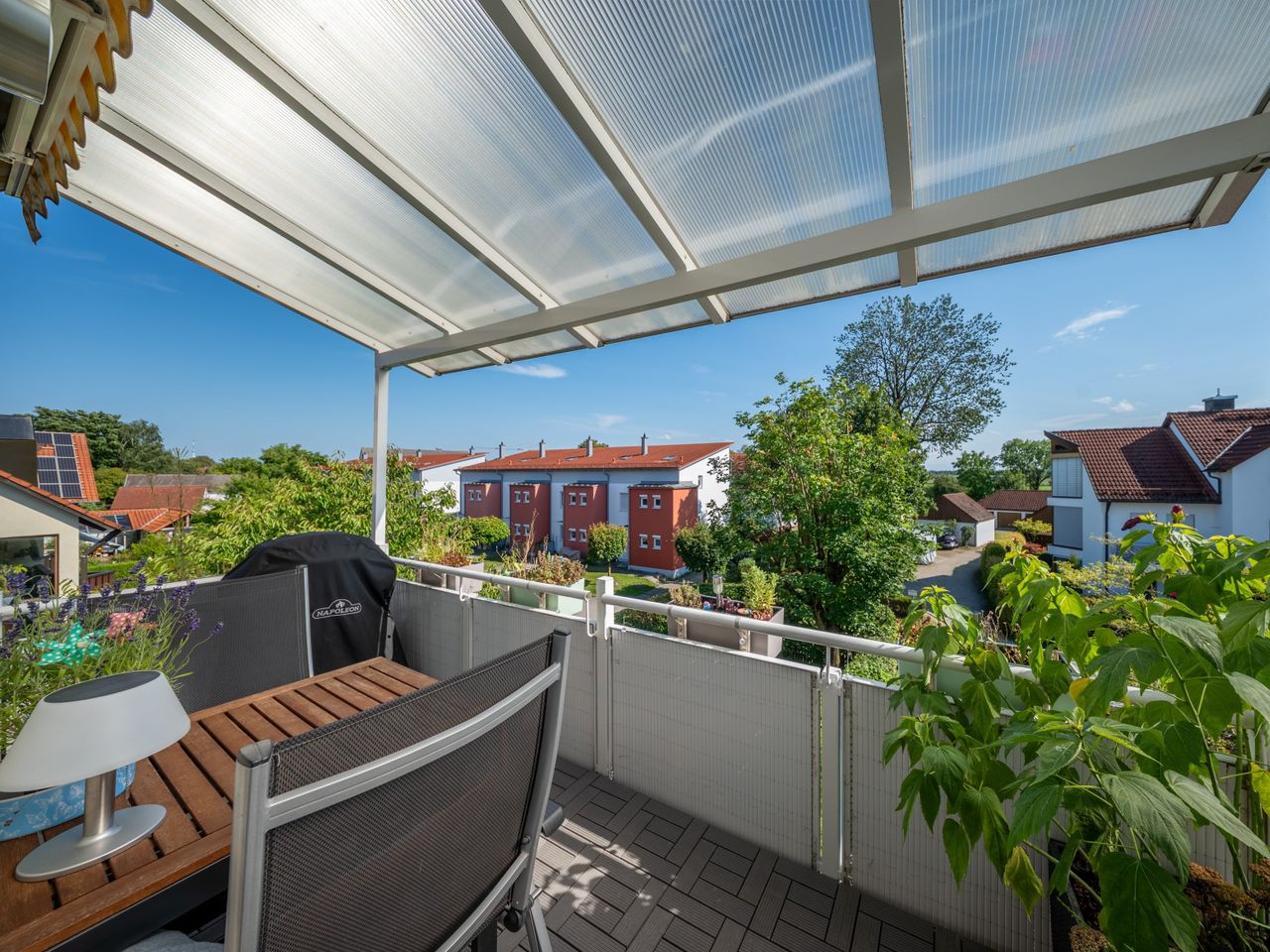 Blick vom Balkon