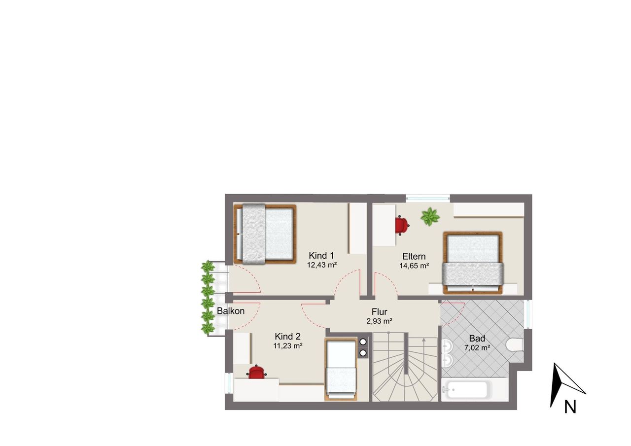 Grundriss Obergeschoss