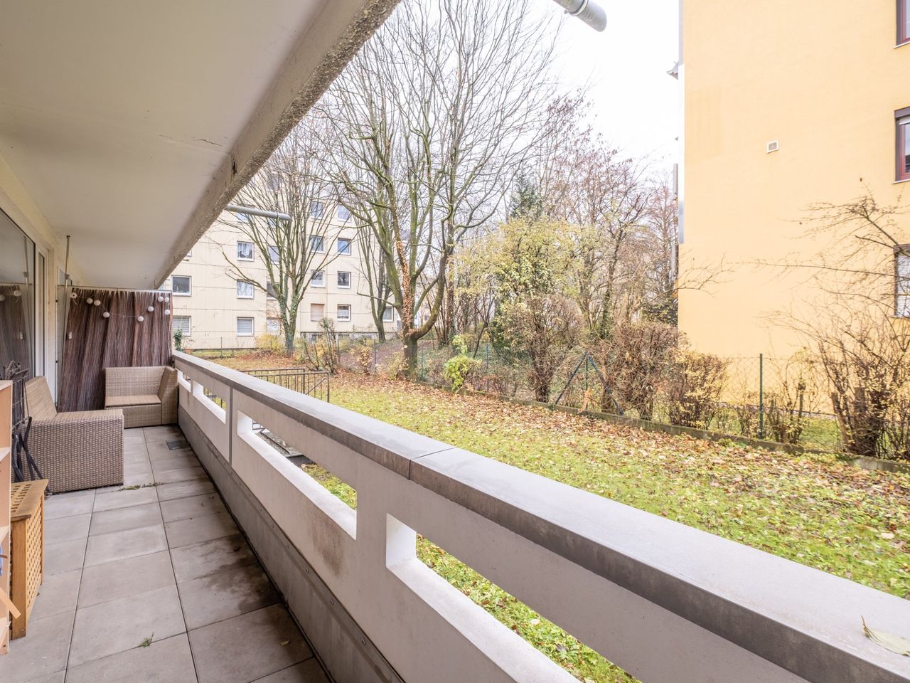Blick aus dem Balkon