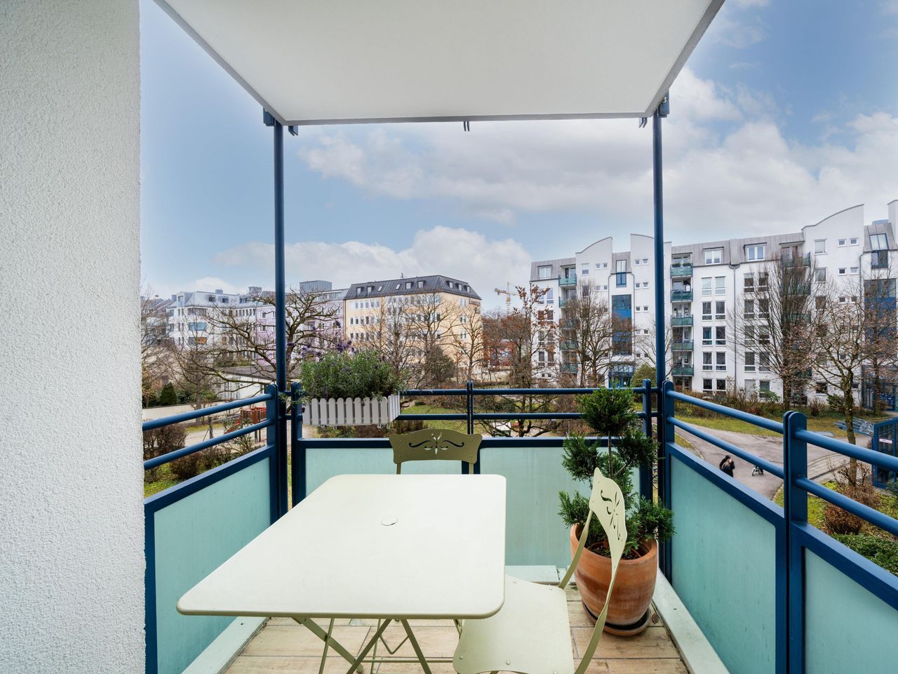 Balkon mit West-Ausrichtung