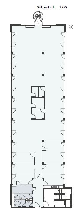 Grundriss 3.OG - Gebäude H