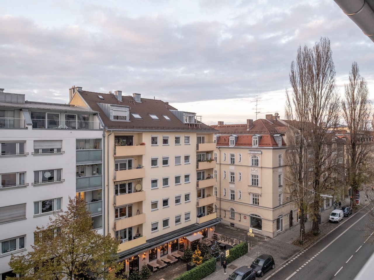 Blick aus dem Gebäude