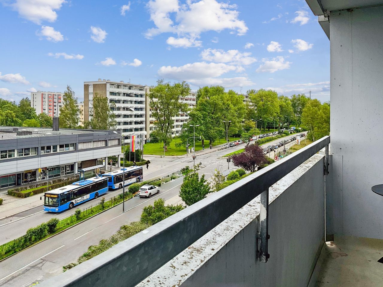 Blick vom Balkon
