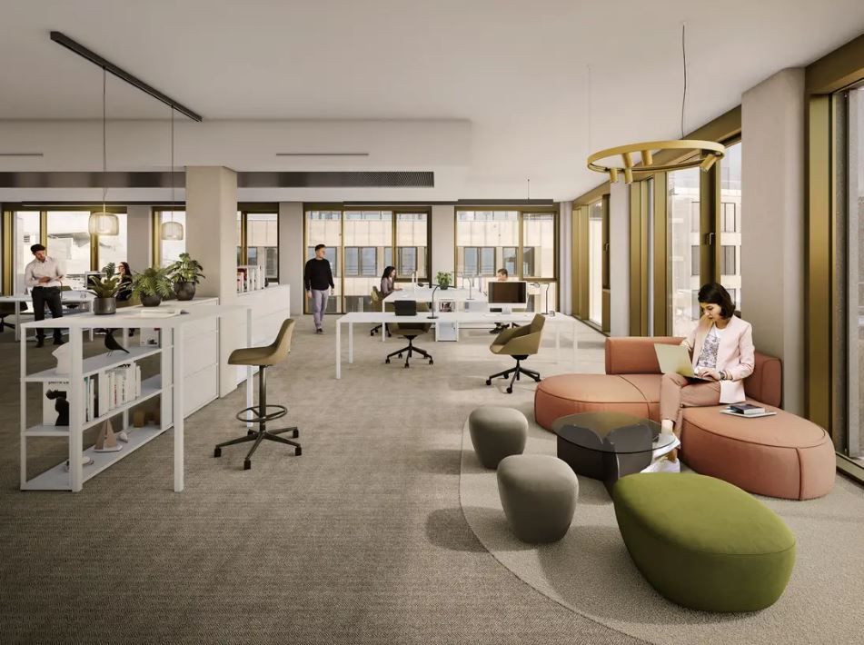 Rendering Büroflächen