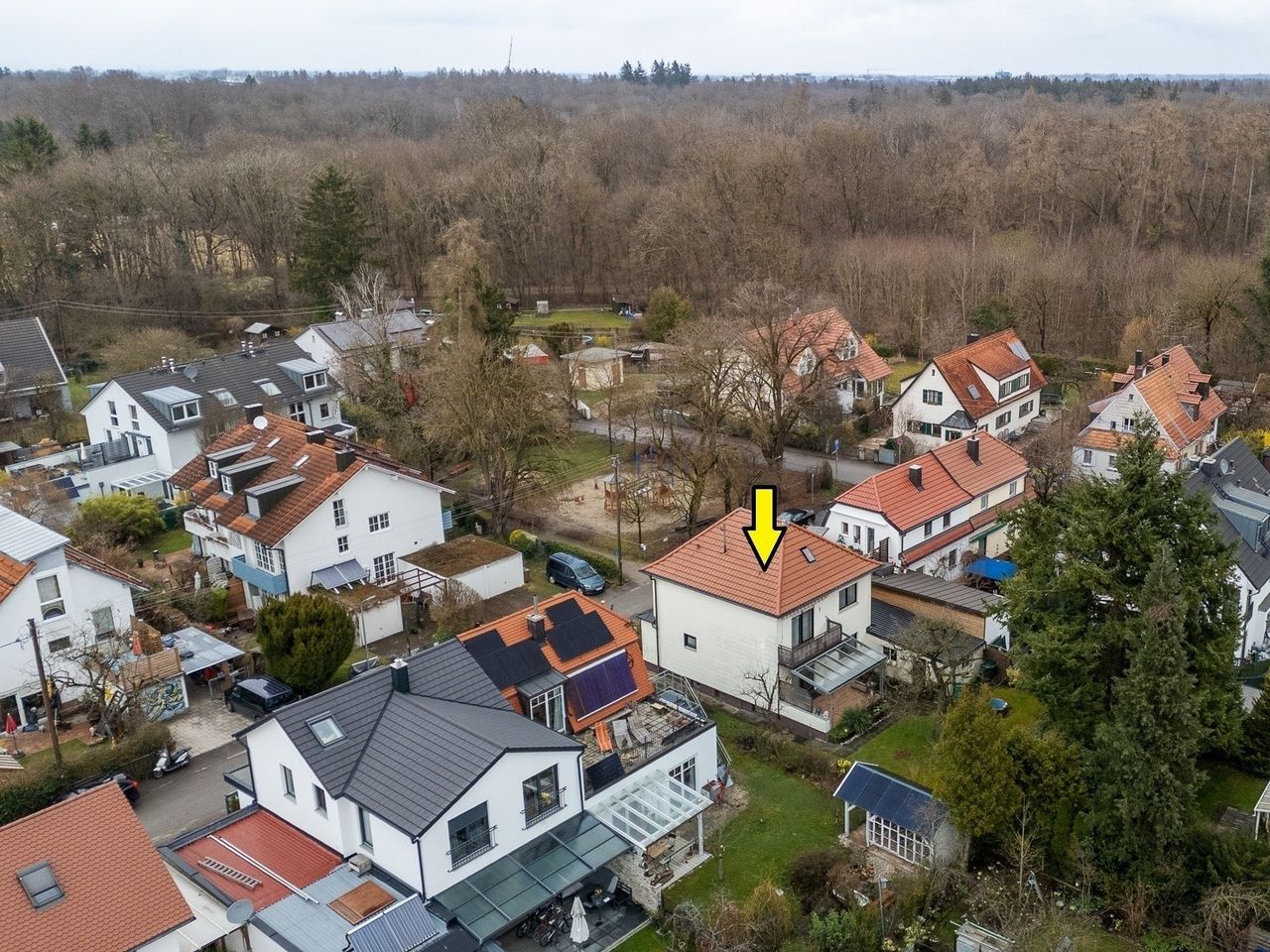 Sicht auf das Haus