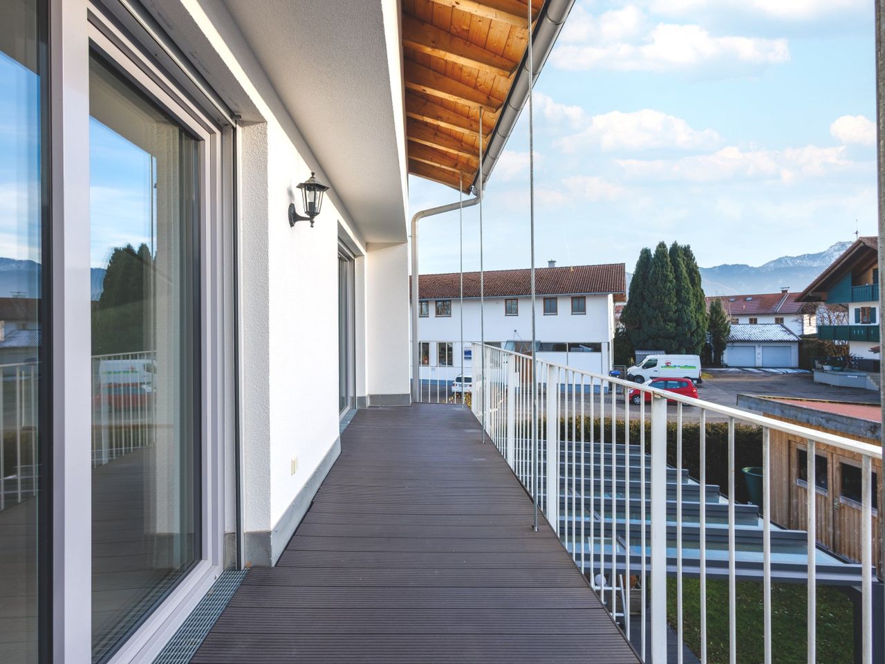 Ausblick vom Balkon