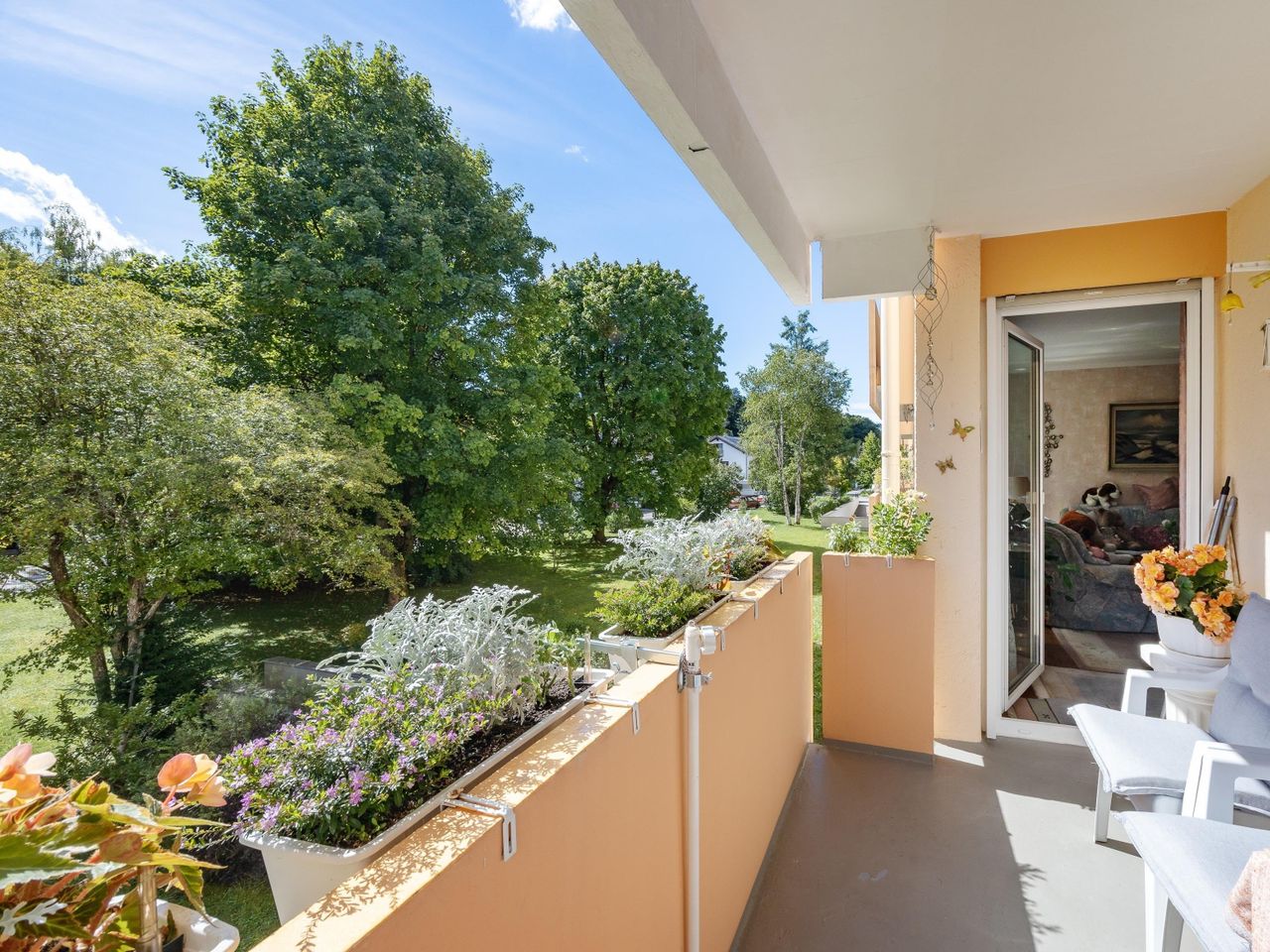 Balkon in Südausrichtung