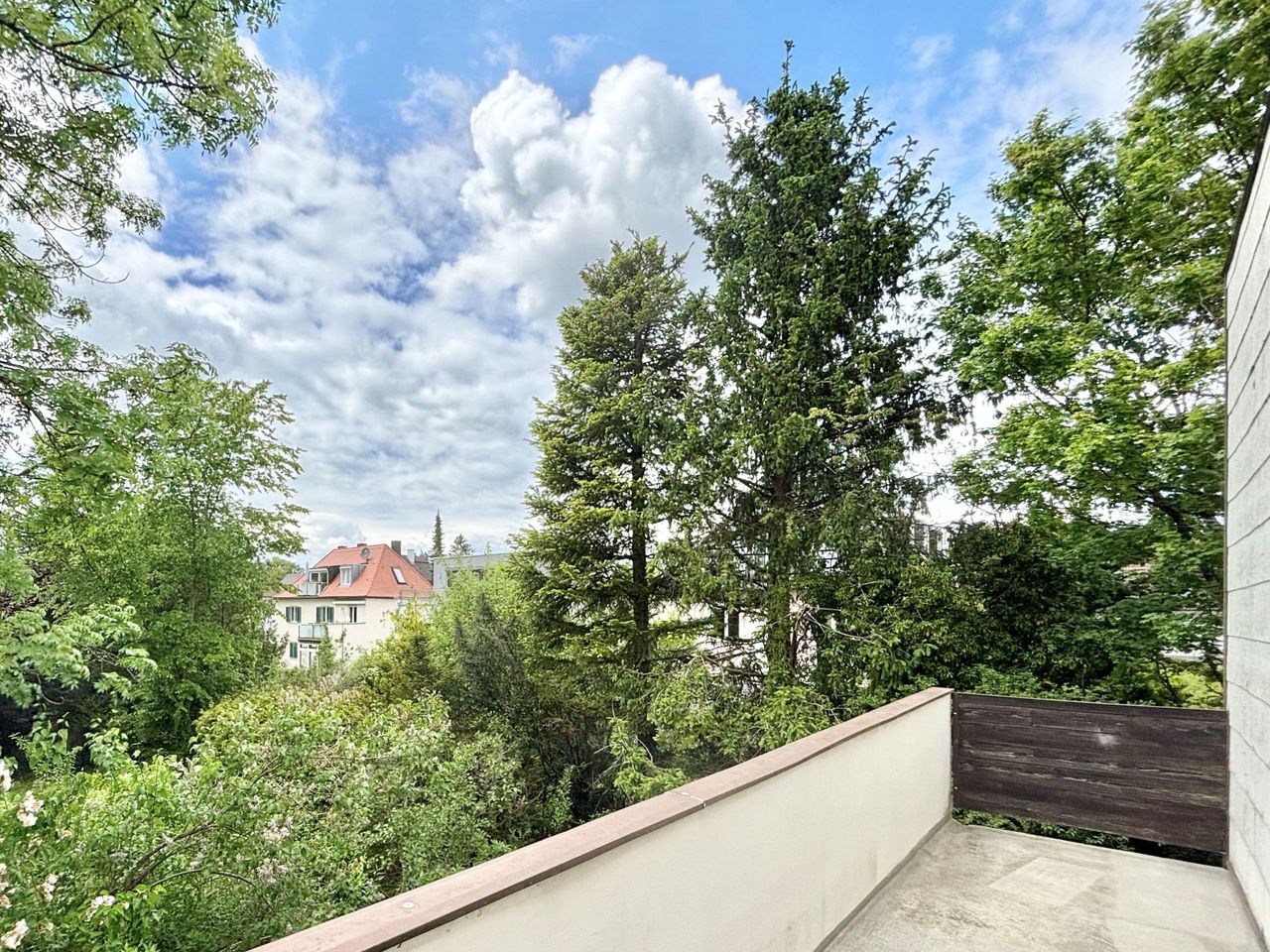 Ausblick vom Balkon