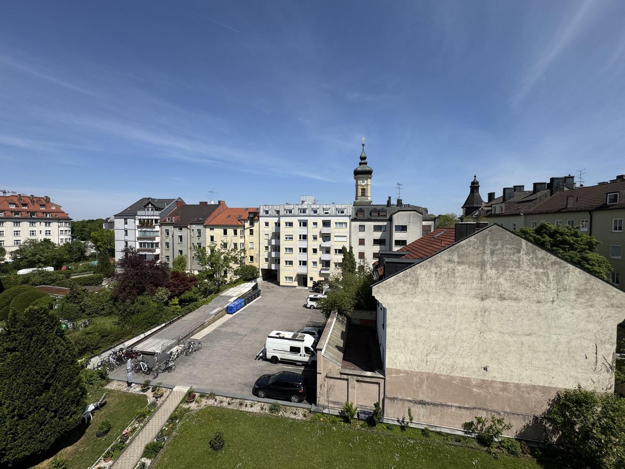 Blick vom Balkon