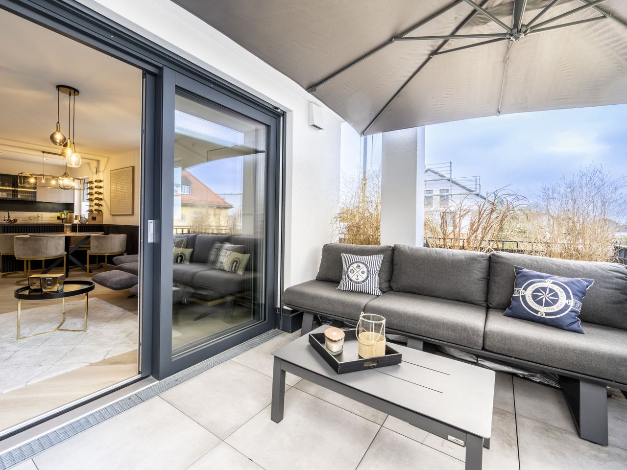 Balkon in ruhiger Atmosphäre