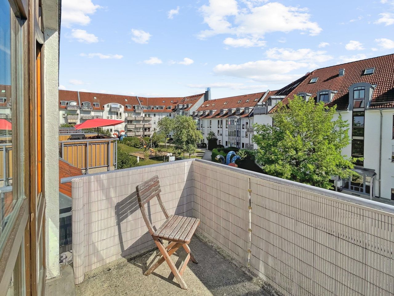 Blick vom Balkon