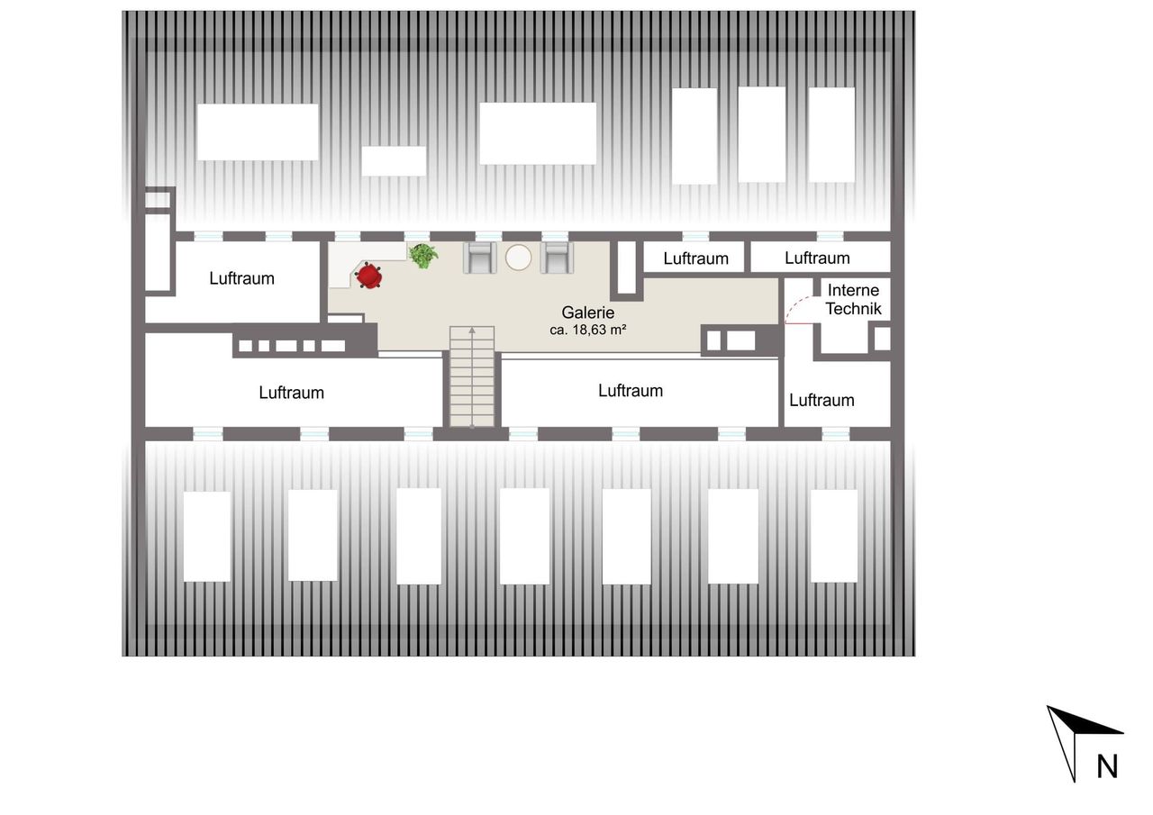Grundriss Galerie