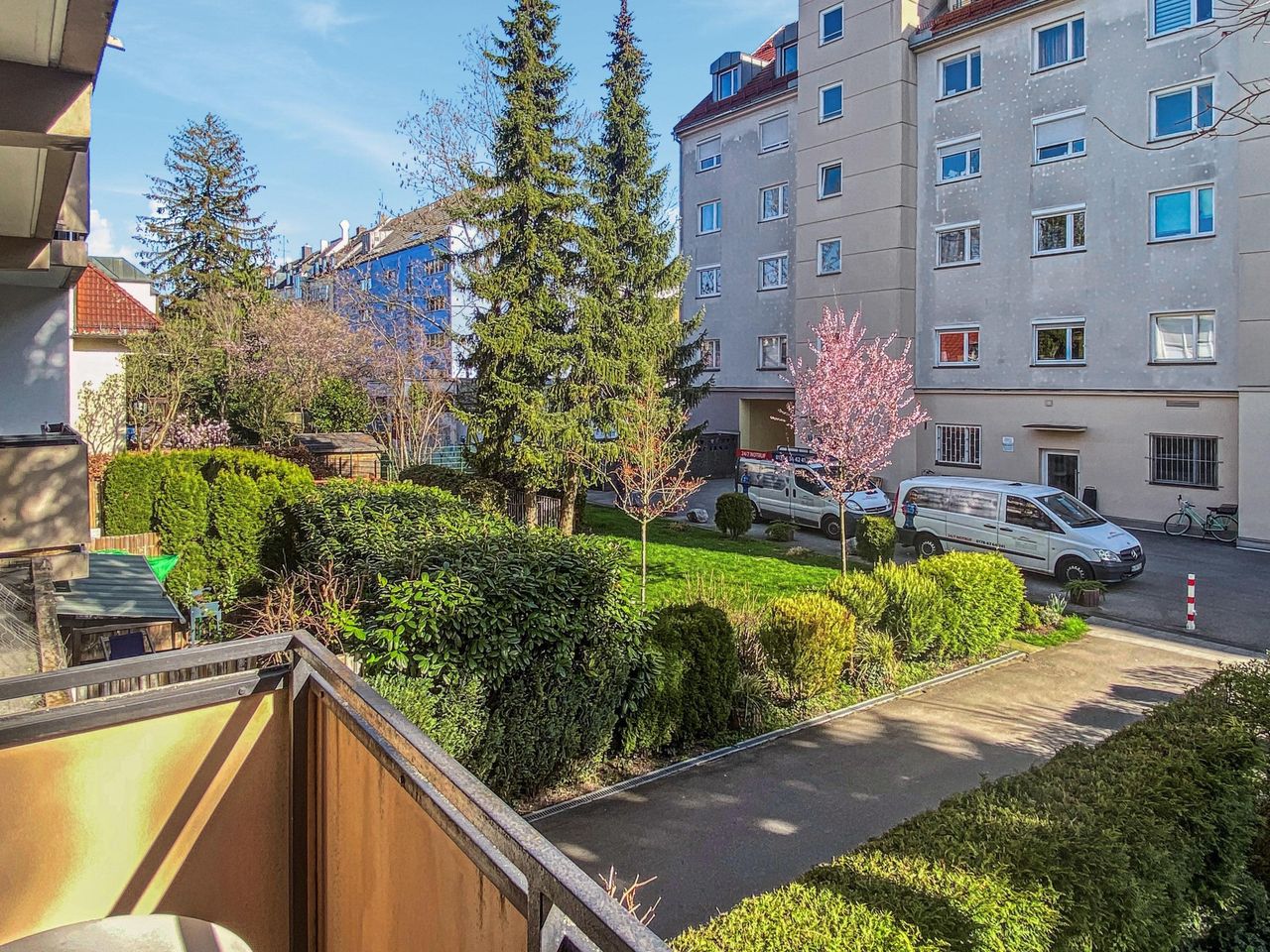 Blick vom Balkon