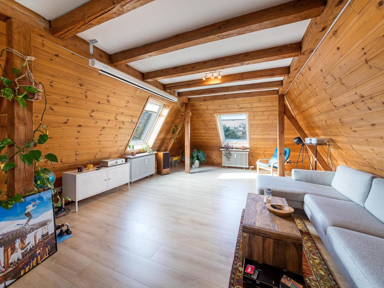 Wohnbereich im Dachgeschoss