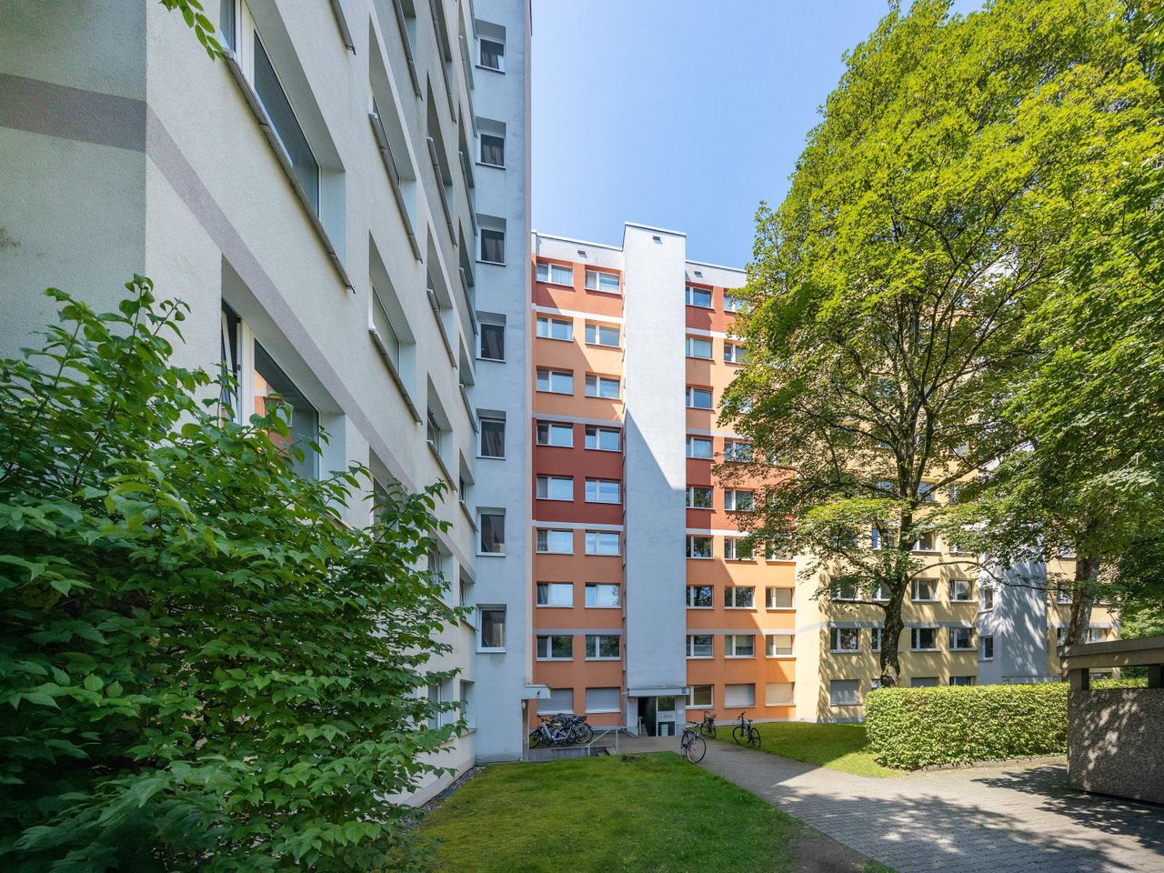 Eingangsbereich des Hauses auf der Ostseite