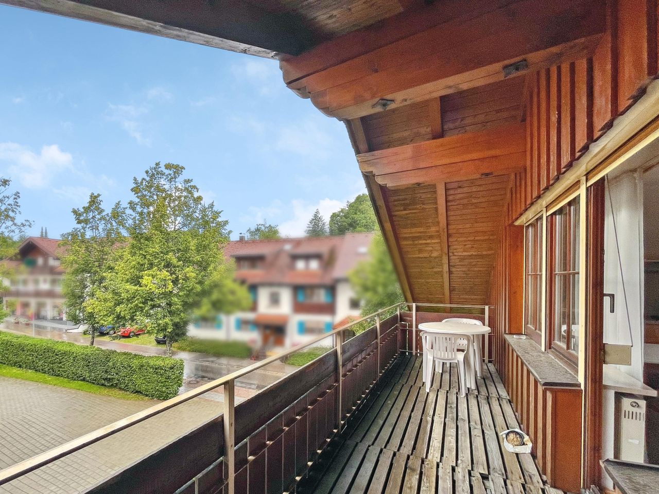 Aussicht vom Balkon