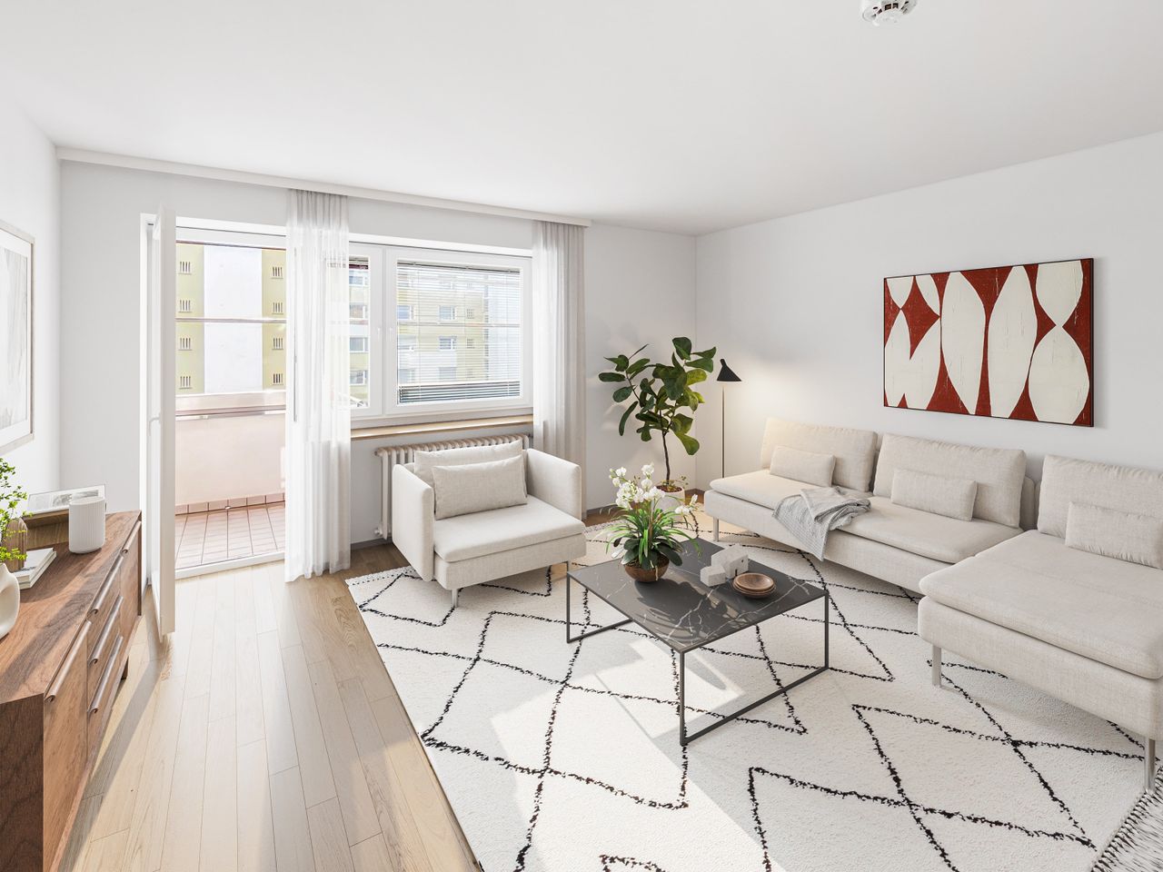 Einrichtungsbeispiel Wohnraum