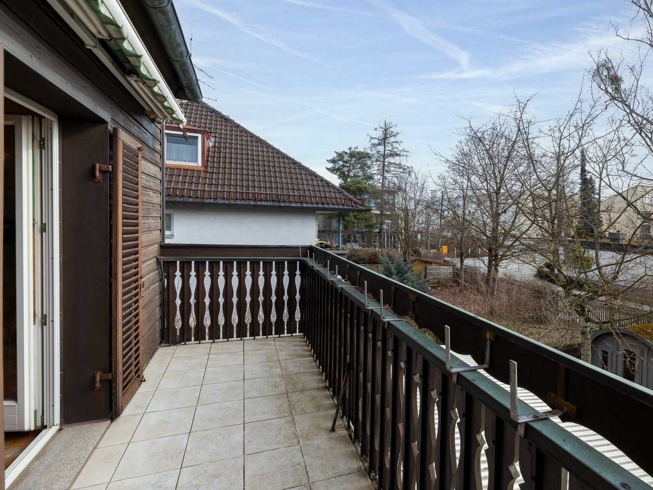 Balkon im Obergeschoss