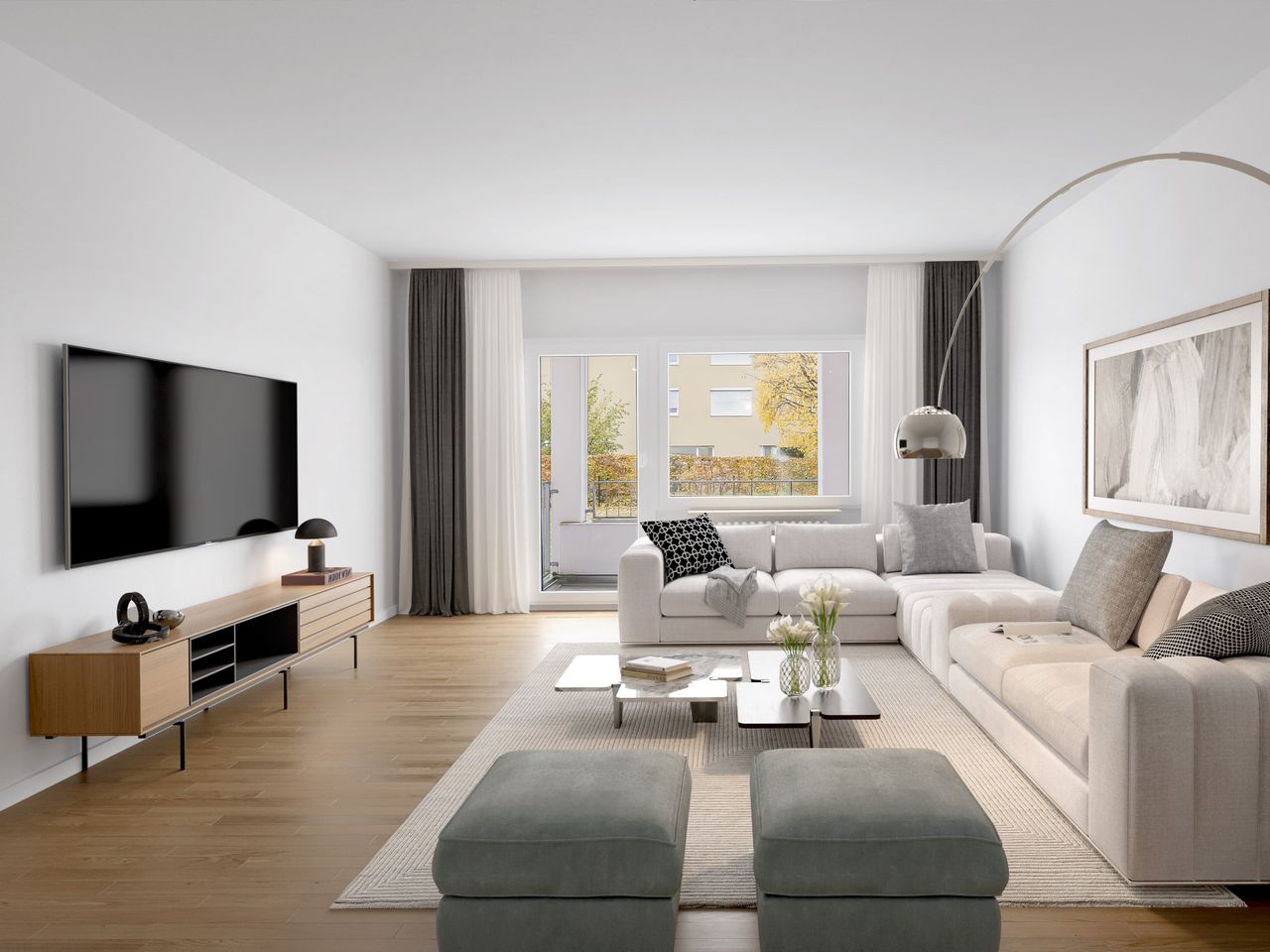 Visualisierung des Wohnzimmers