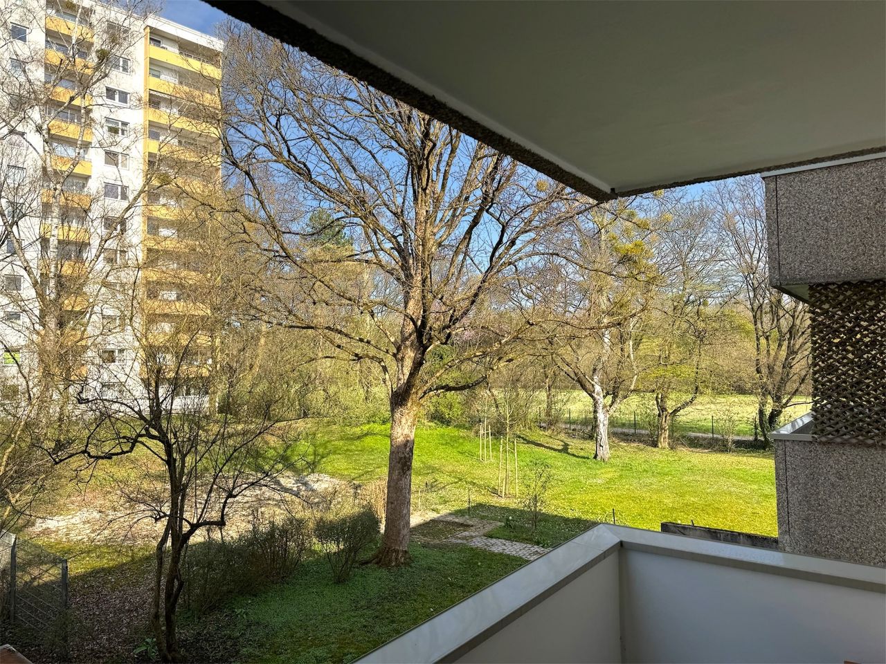 Blick vom Balkon