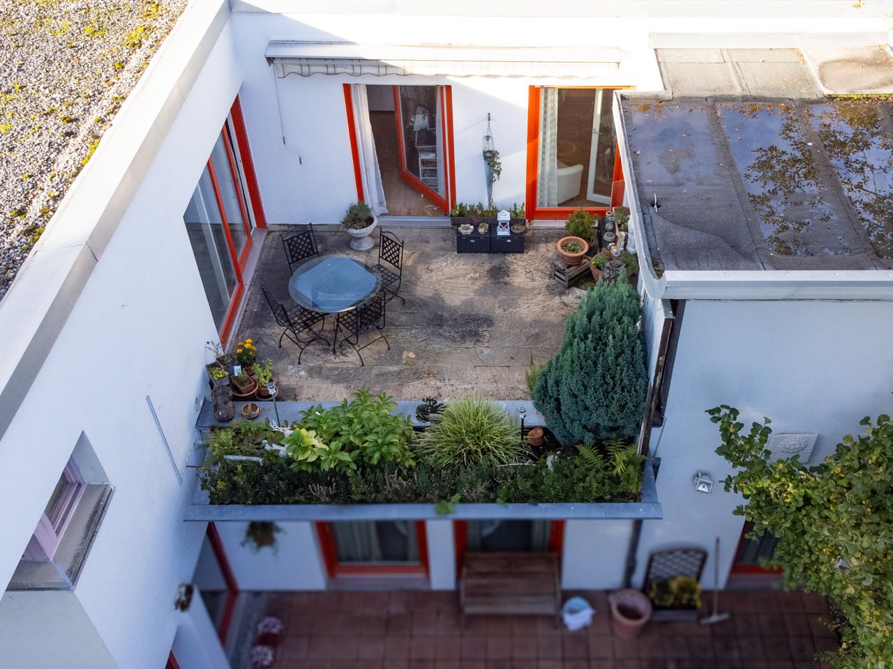 Dachterrasse in Südausrichtung