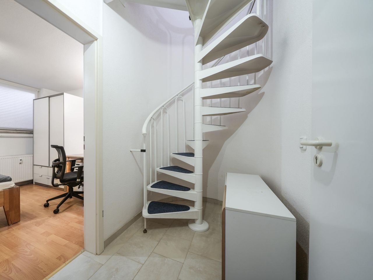 Wendeltreppe in Untergeschoss