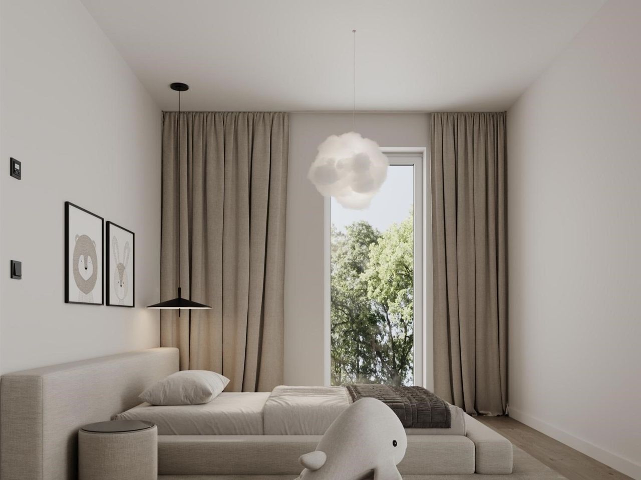 Kinderzimmer - Beispiel 1 Visualisierung