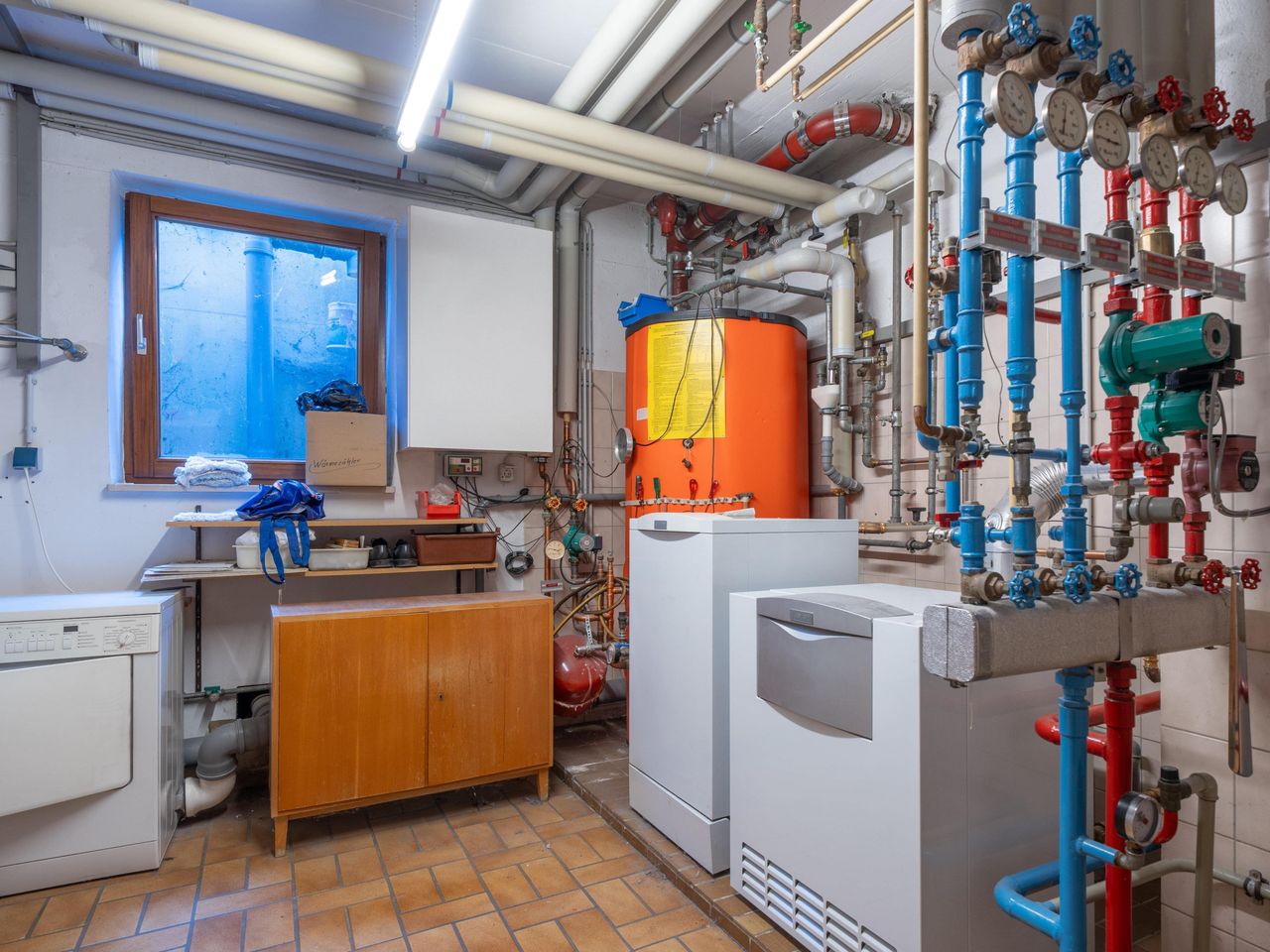 Anlagetechnik im Kellergeschoss