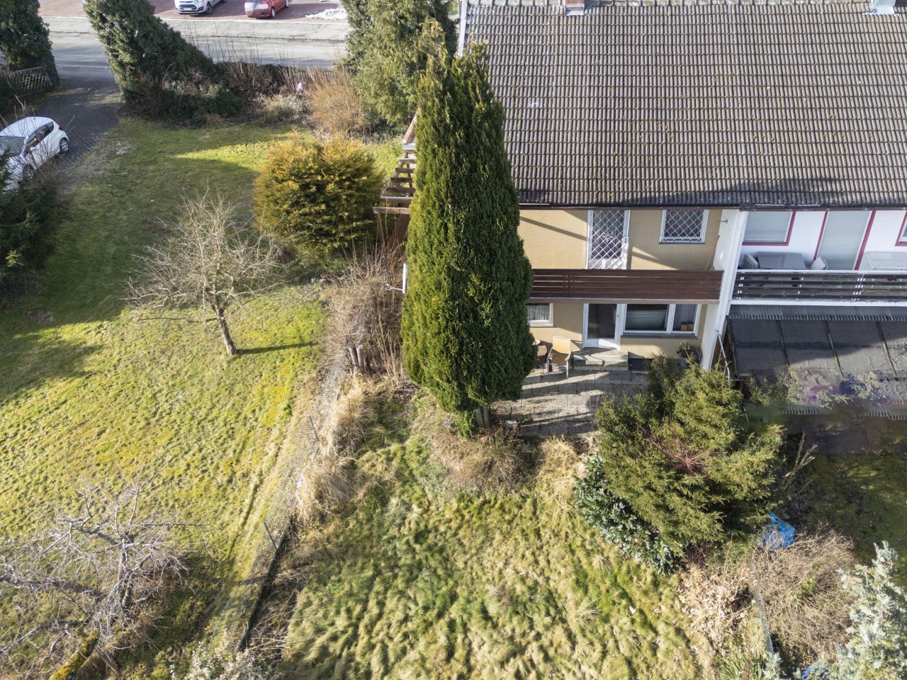 Blick auf das Grundstück