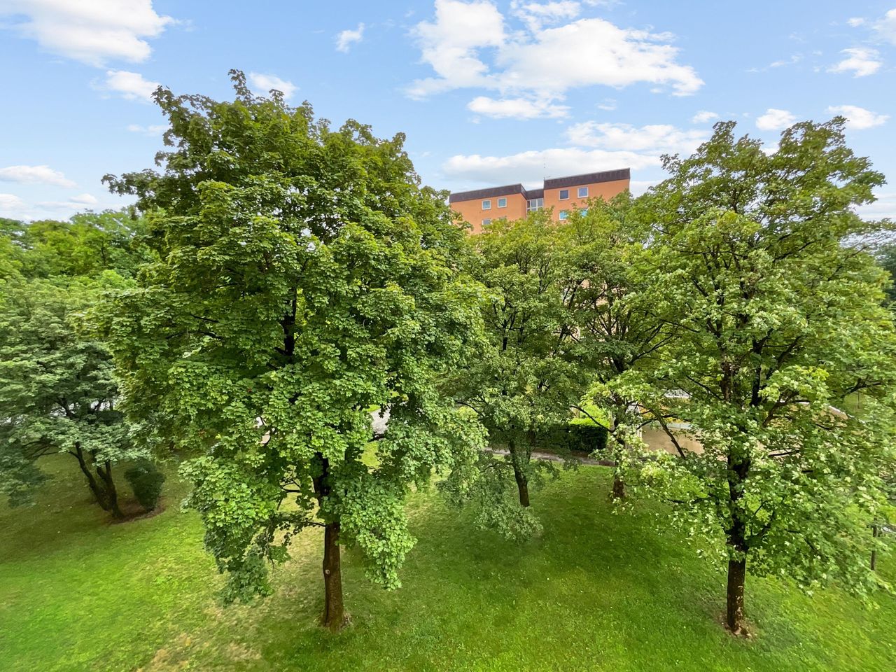 Blick vom Balkon