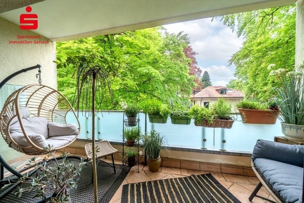 Blick vom Balkon
