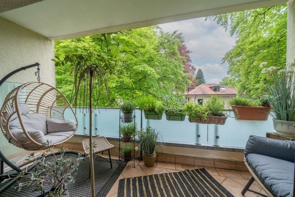 Blick vom Balkon